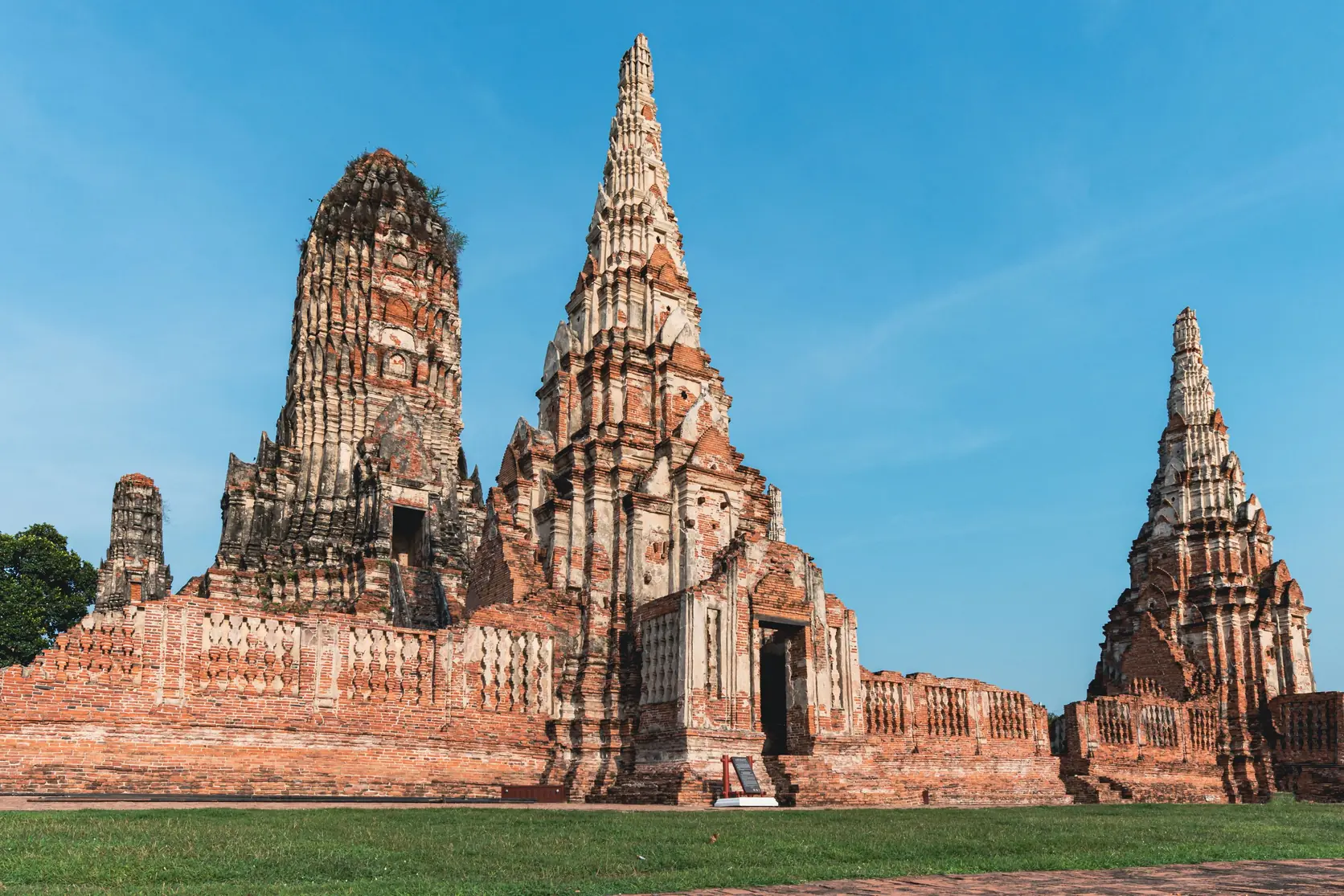 Die Prangs des Wat Chaiwatthanaram in Ayutthaya