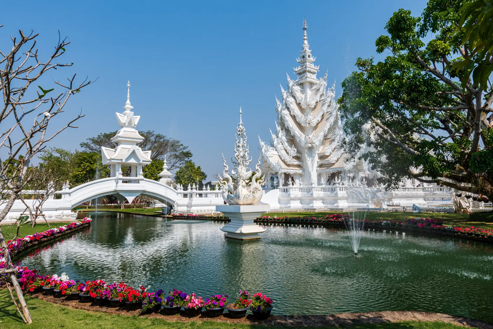 Wat Rong Khun, der Weiße Tempel in Chiang Rai