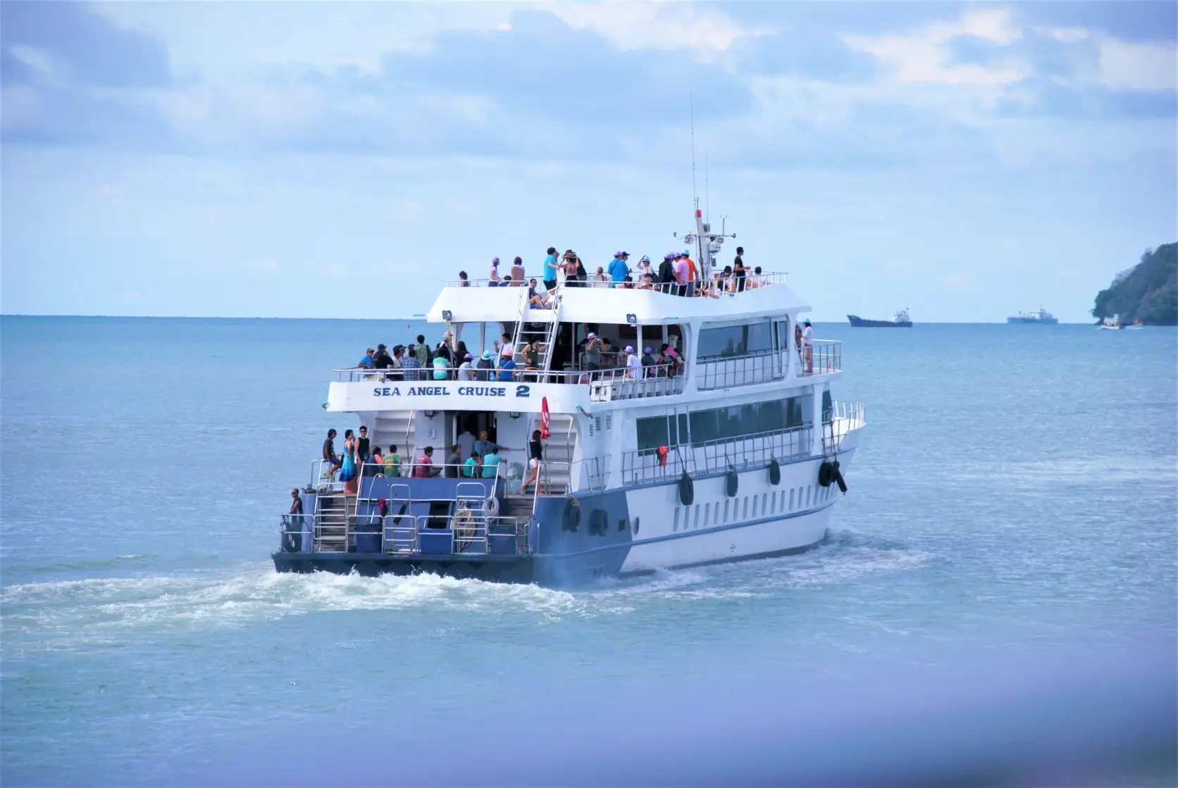 The Sea Angel passenger boat off the coast of Phuket
